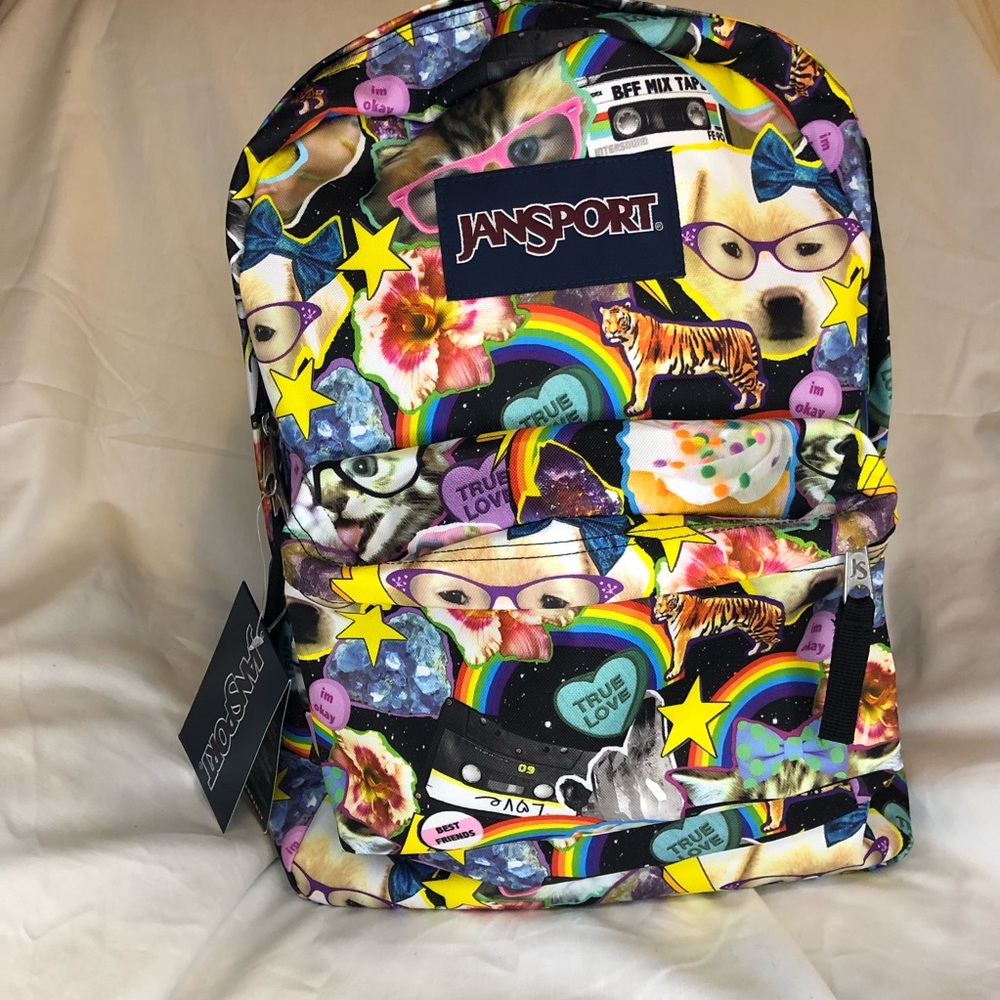 Jansport Superbreak Cats / Dogs ‘multi hairball’